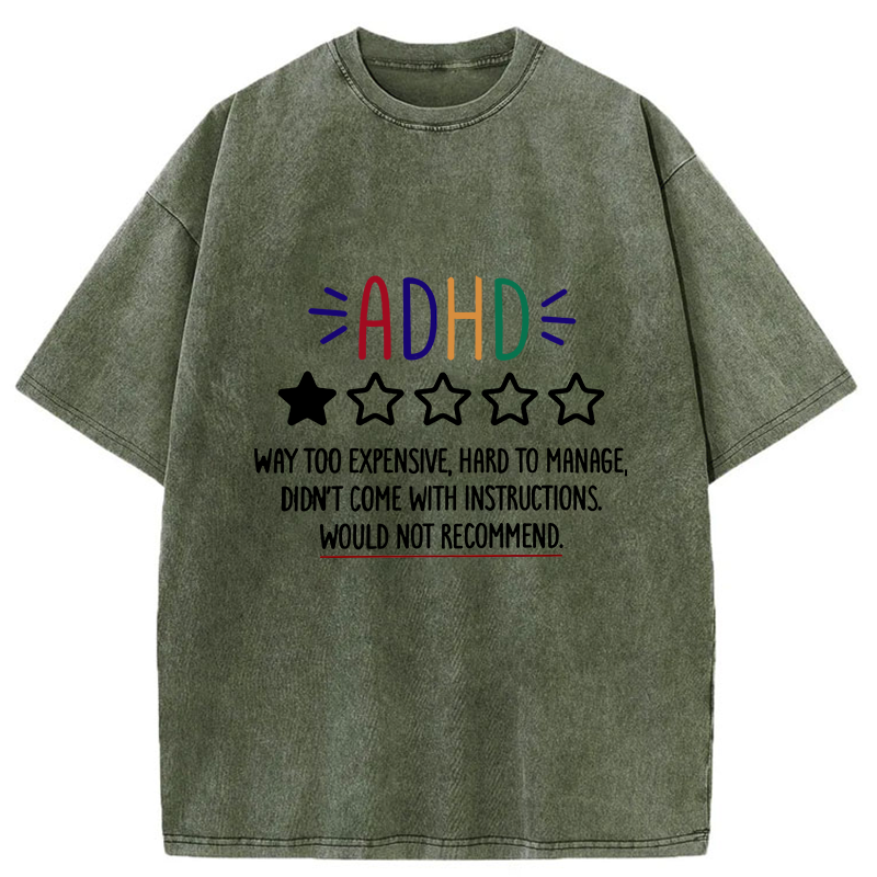 Tokyo-Tiger Evaluate ADHD Washed T-Shirt