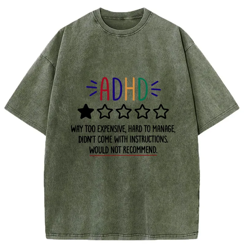 Tokyo-Tiger Evaluate ADHD Washed T-Shirt