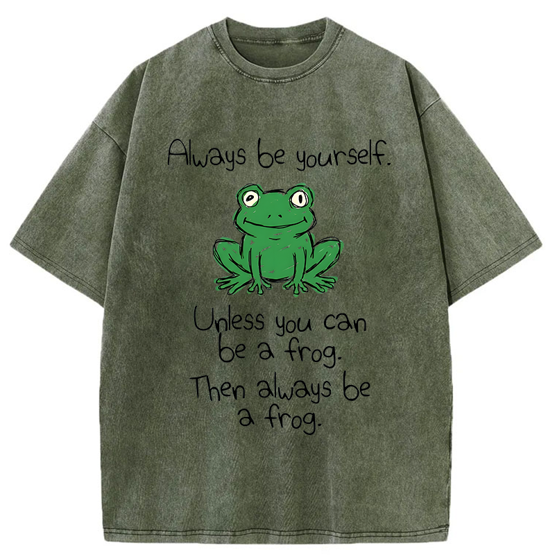 Tokyo-Tiger You Can Also Be A Frog Washed T-Shirt