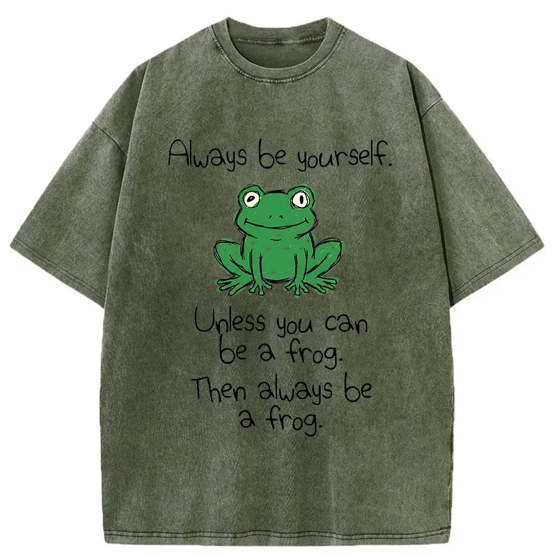 Tokyo-Tiger You Can Also Be A Frog Washed T-Shirt