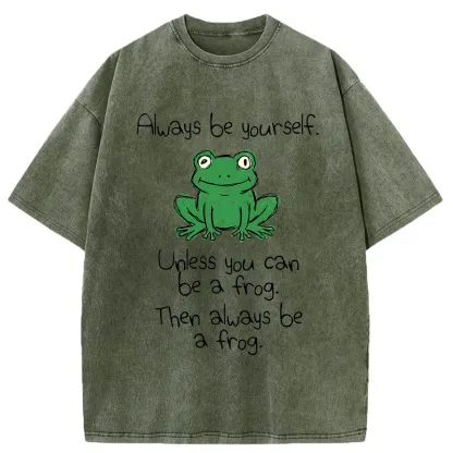 Tokyo-Tiger You Can Also Be A Frog Washed T-Shirt