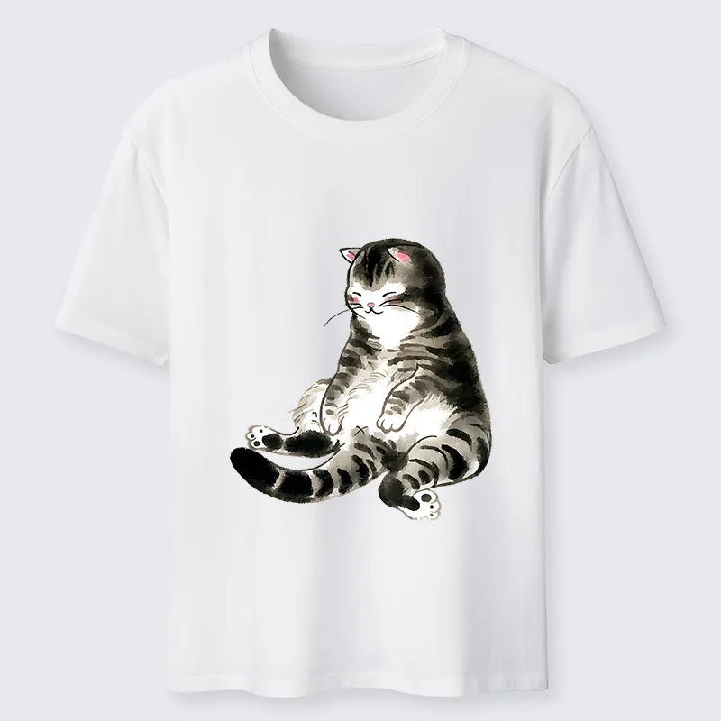 Tokyo-Tiger Ink Painting Cute Cat Classic T-Shirt