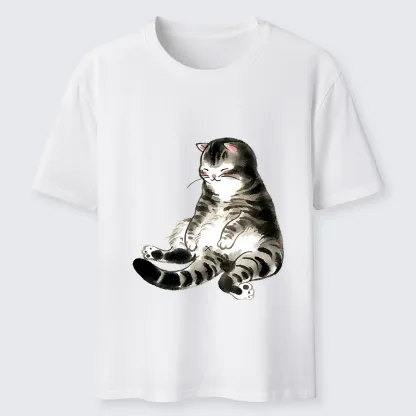 Tokyo-Tiger Ink Painting Cute Cat Classic T-Shirt