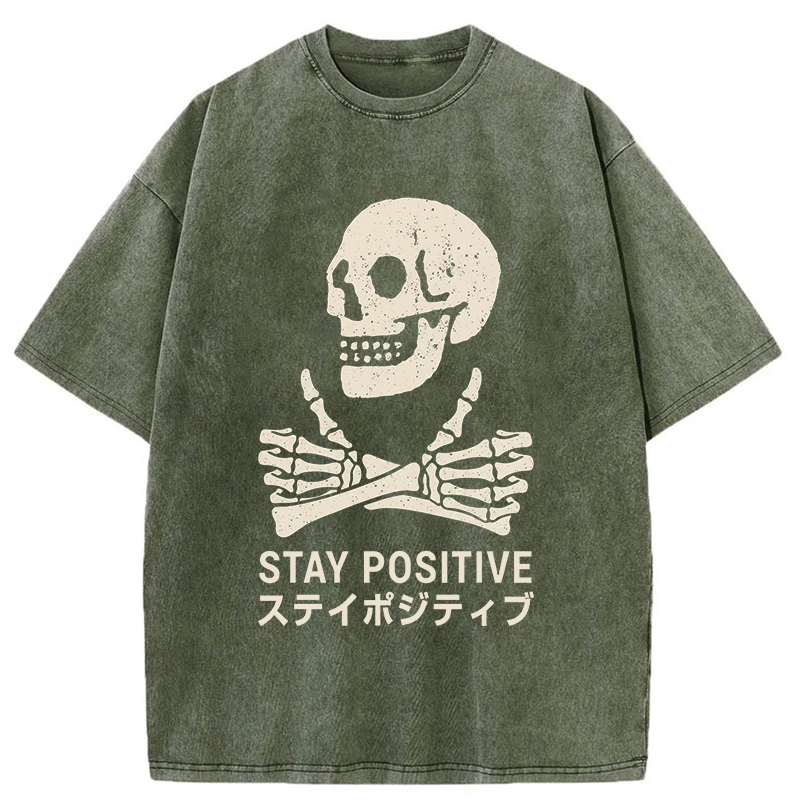 Tokyo-Tiger Optimistic Supporter Washed T-Shirt