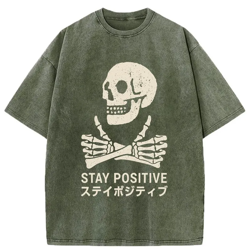 Tokyo-Tiger Optimistic Supporter Washed T-Shirt
