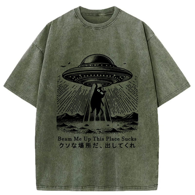 Tokyo-Tiger Please Take Me Away Washed T-Shirt
