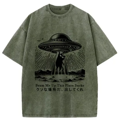 Tokyo-Tiger Please Take Me Away Washed T-Shirt