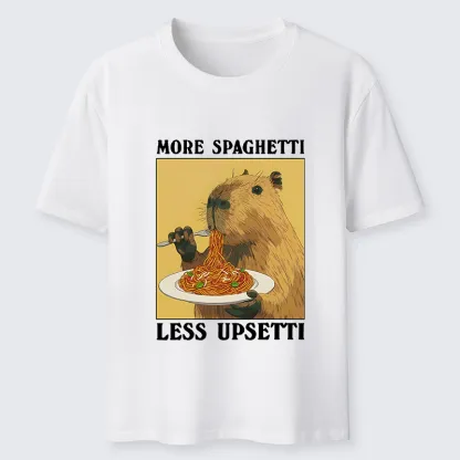 Tokyo-Tiger Capybara Eating Pasta Classic T-Shirt