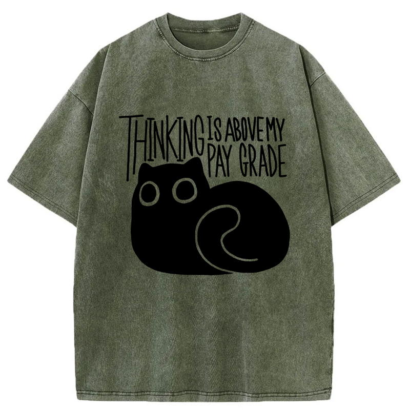 Tokyo-Tiger Thinking Crash Cat Washed T-Shirt