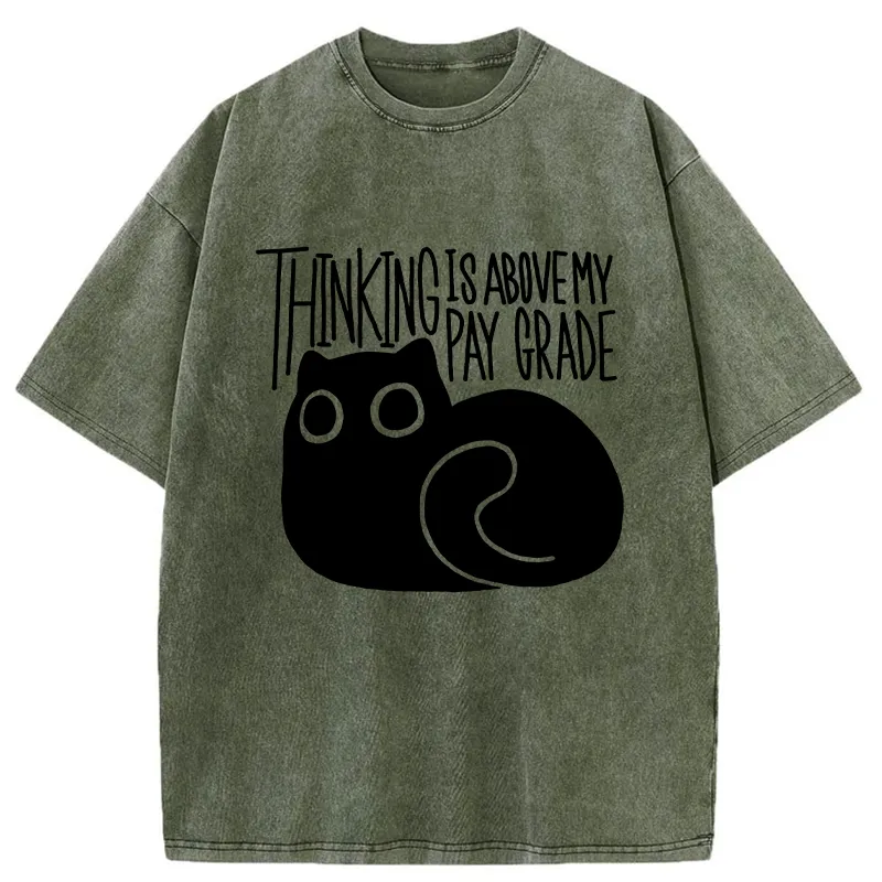 Tokyo-Tiger Thinking Crash Cat Washed T-Shirt