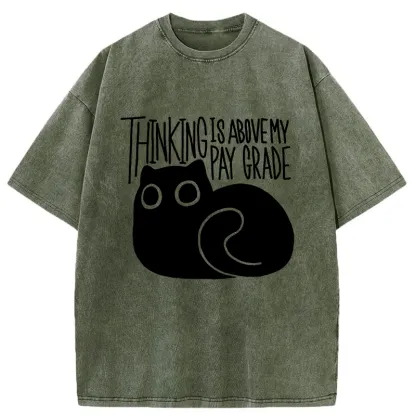 Tokyo-Tiger Thinking Crash Cat Washed T-Shirt