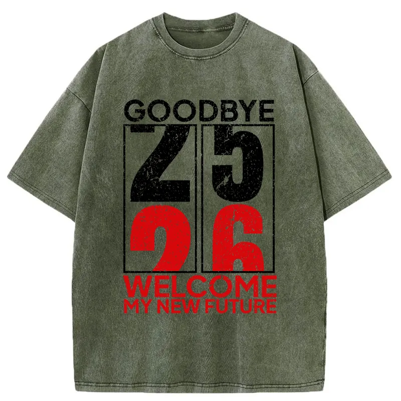 Tokyo-Tiger Welcome To 2026 Washed T-Shirt