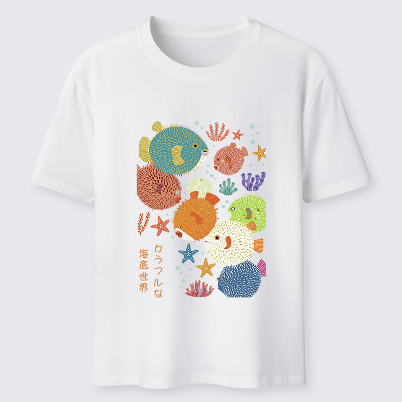 Tokyo-Tiger Japanese Fish Kanji Classic T-Shirt