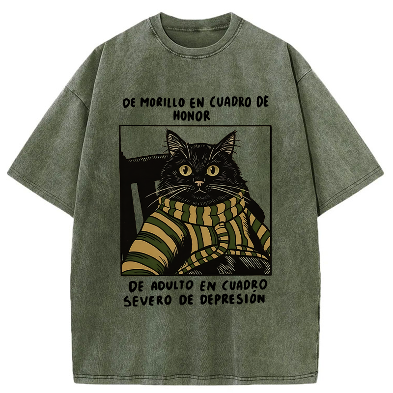 Tokyo-Tiger Life Of Contrast Washed T-Shirt