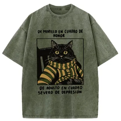 Tokyo-Tiger Life Of Contrast Washed T-Shirt
