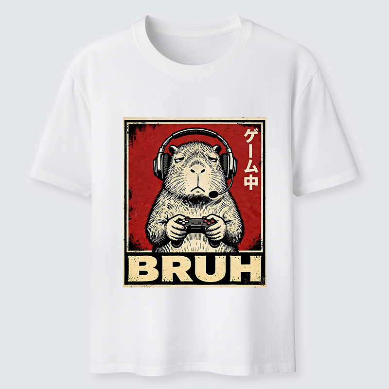 Tokyo-Tiger Funny Capybara Playing Games Classic T-Shirt