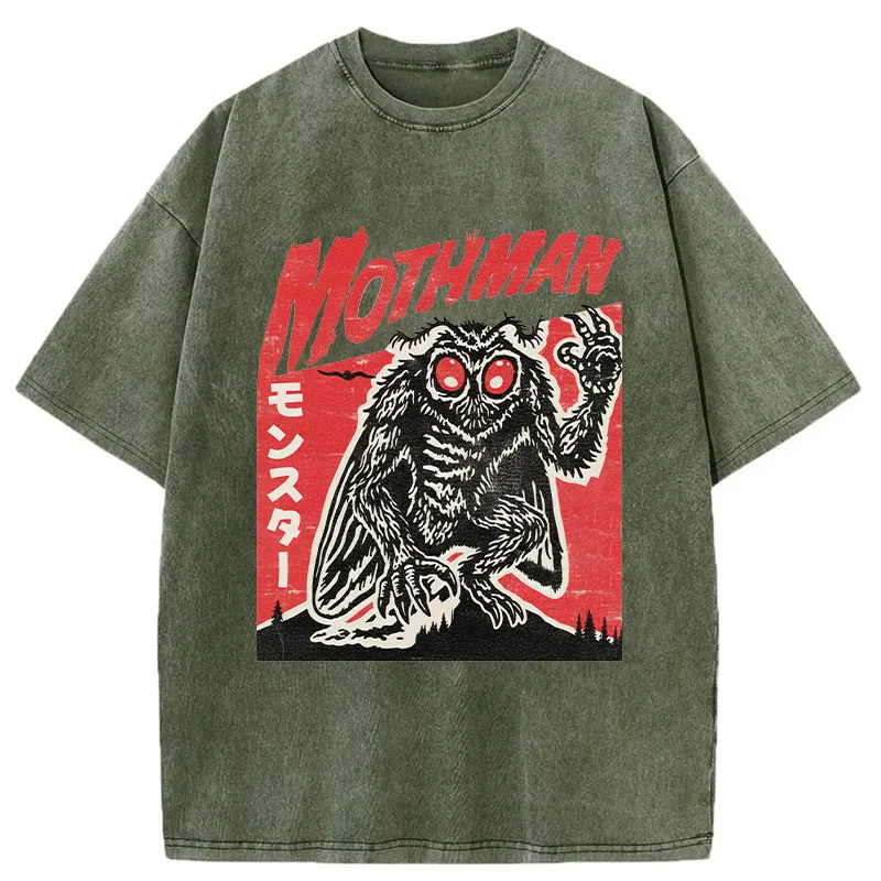 Tokyo-Tiger Retro Mothman Washed T-Shirt
