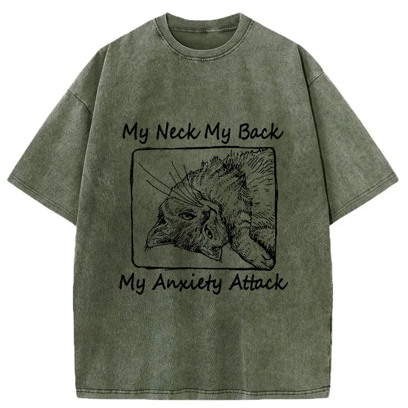 Tokyo-Tiger Cat That Has Lost All Will To Live Washed T-Shirt