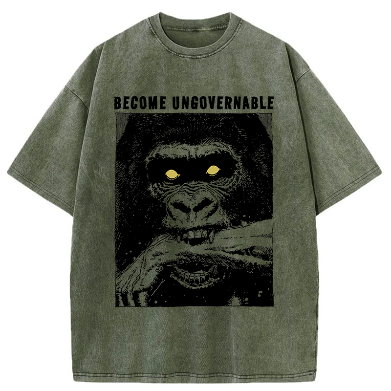 Tokyo-Tiger Uncontrollable Gorilla Washed T-Shirt