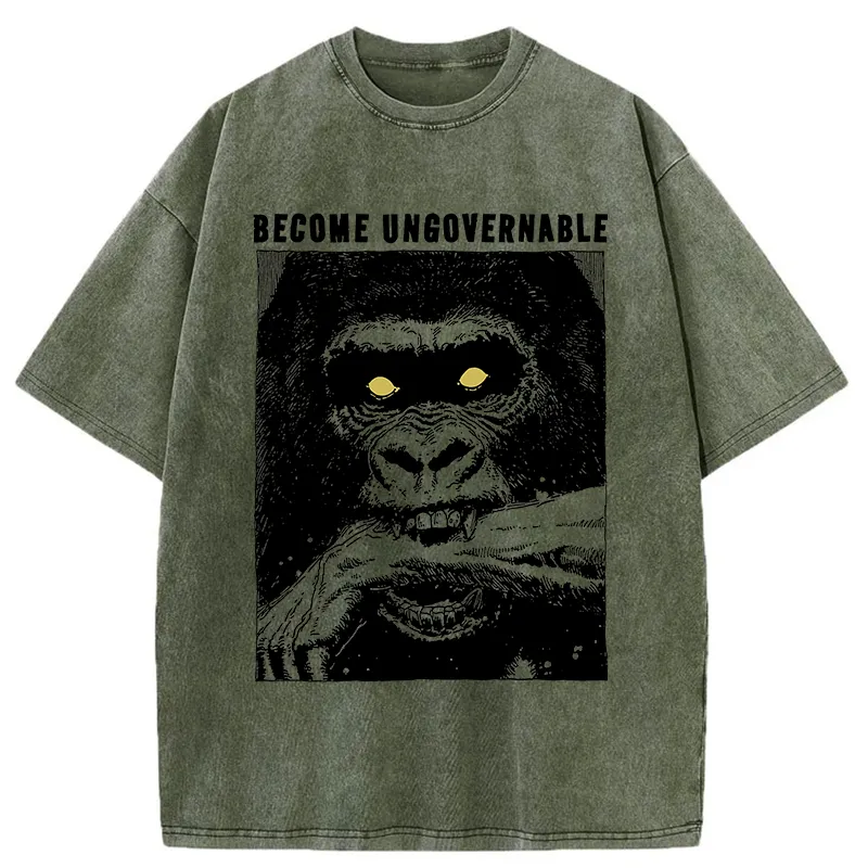 Tokyo-Tiger Uncontrollable Gorilla Washed T-Shirt Sale