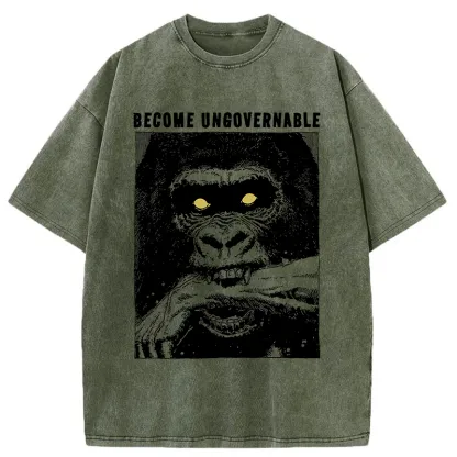 Tokyo-Tiger Uncontrollable Gorilla Washed T-Shirt