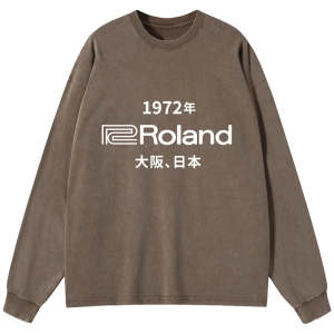 Image of Tokyo-Tiger 1972 Roland Osaka Japan Washed Long Sleeve T-Shirt