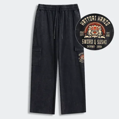 Tokyo-Tiger Hattori Hanzo Sword Washed Utility Sweatpants