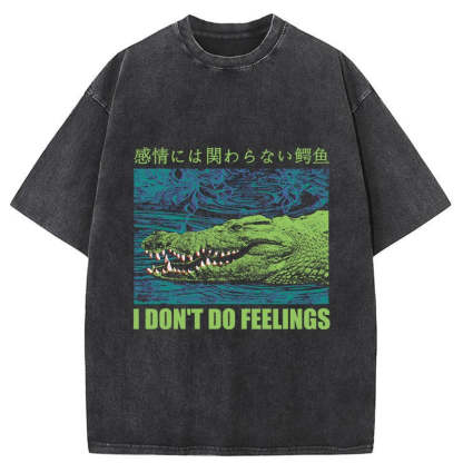 Tokyo-Tiger An Emotionless Crocodile Washed T-Shirt