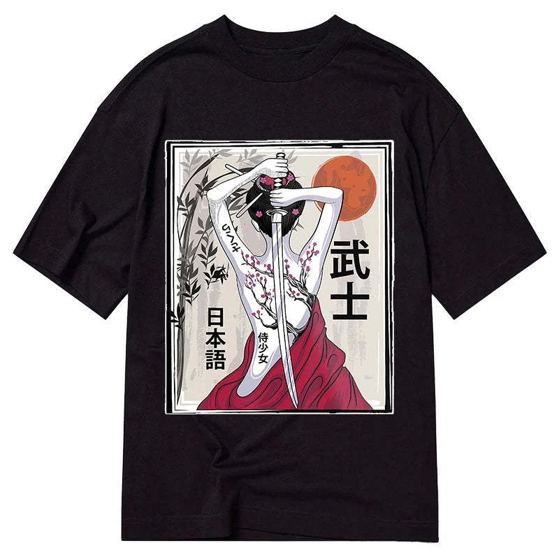 Tokyo-Tiger Japanese Samurai Culture Scenery Vintage Sakura Classic T-Shirt