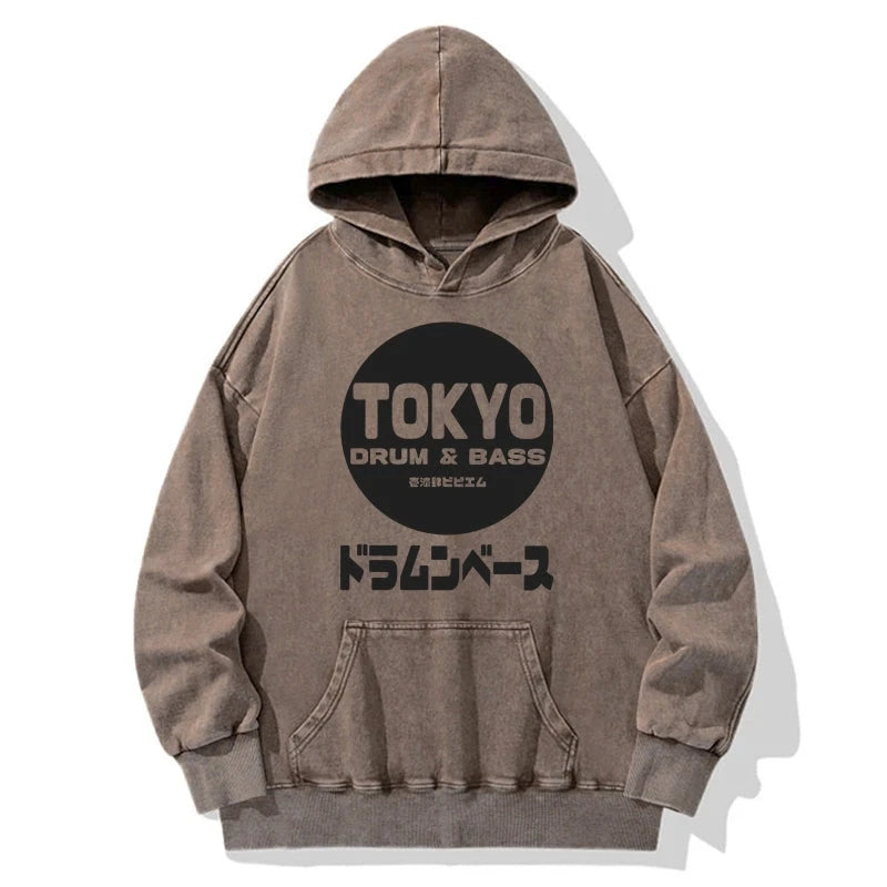 Tokyo-Tiger Tokyo DnB Japanese Washed Hoodie