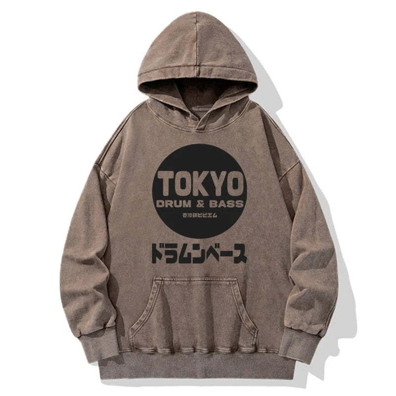 Tokyo-Tiger Tokyo DnB Japanese Washed Hoodie
