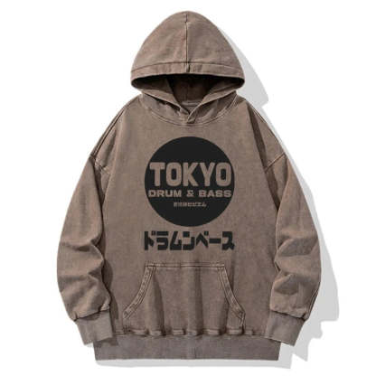 Tokyo-Tiger Tokyo DnB Japanese Washed Hoodie