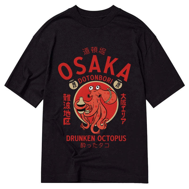 Tokyo-Tiger Drunken Octopus Japan Classic T-Shirt