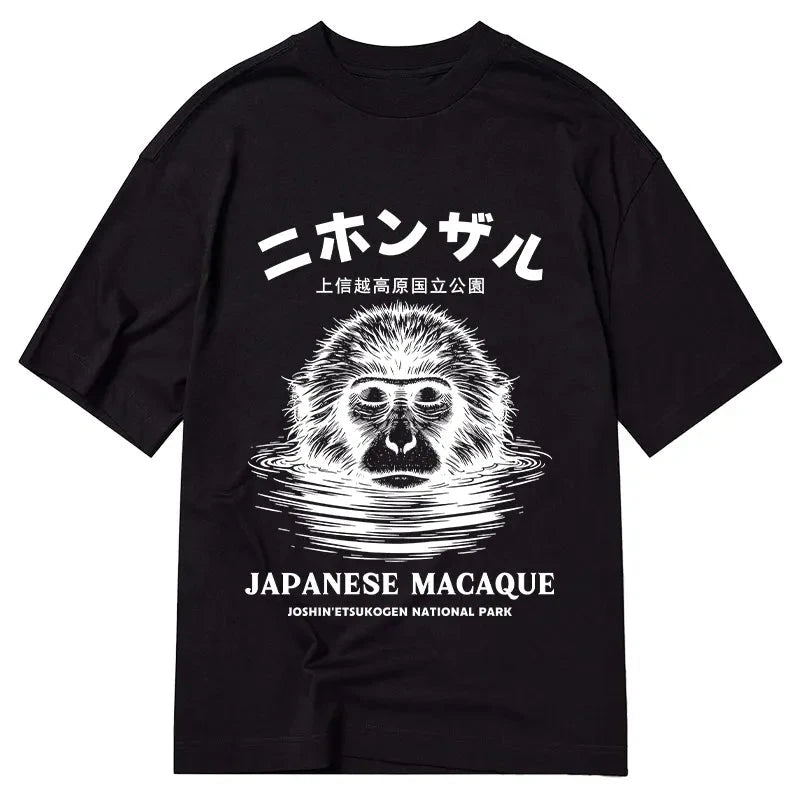 Tokyo-Tiger The Macaque Monkey In The Bath Japanese Classic T-Shirt
