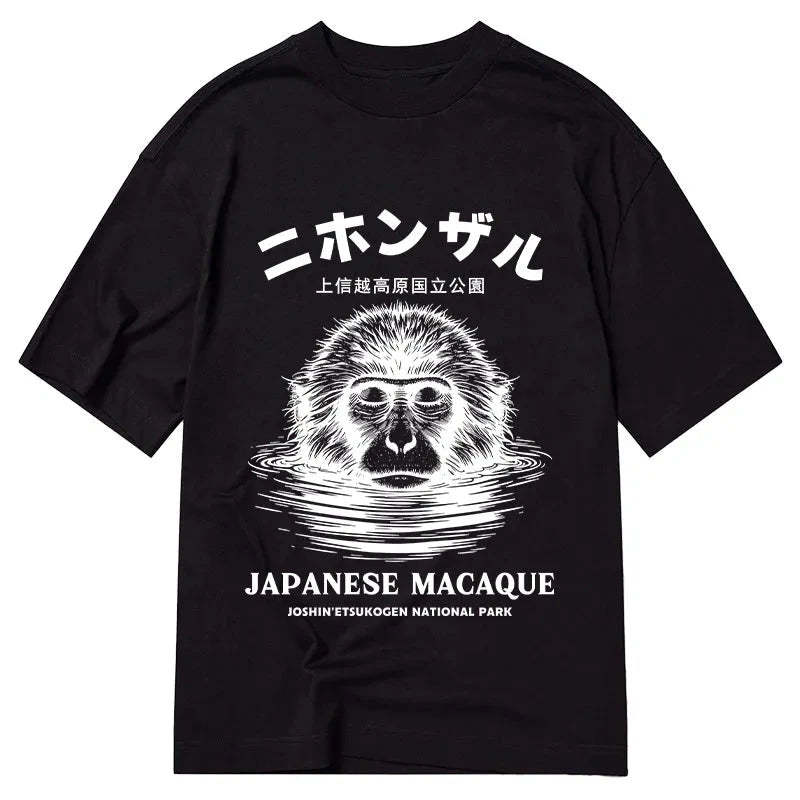 Tokyo-Tiger The Macaque Monkey In The Bath Japanese Classic T-Shirt
