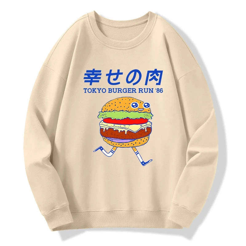 Tokyo-Tiger Tokyo Burger Run Japanese Sweatshirt