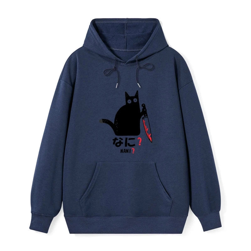 Tokyo-Tiger A Puzzled Cat Holding A Knife Classic Hoodie