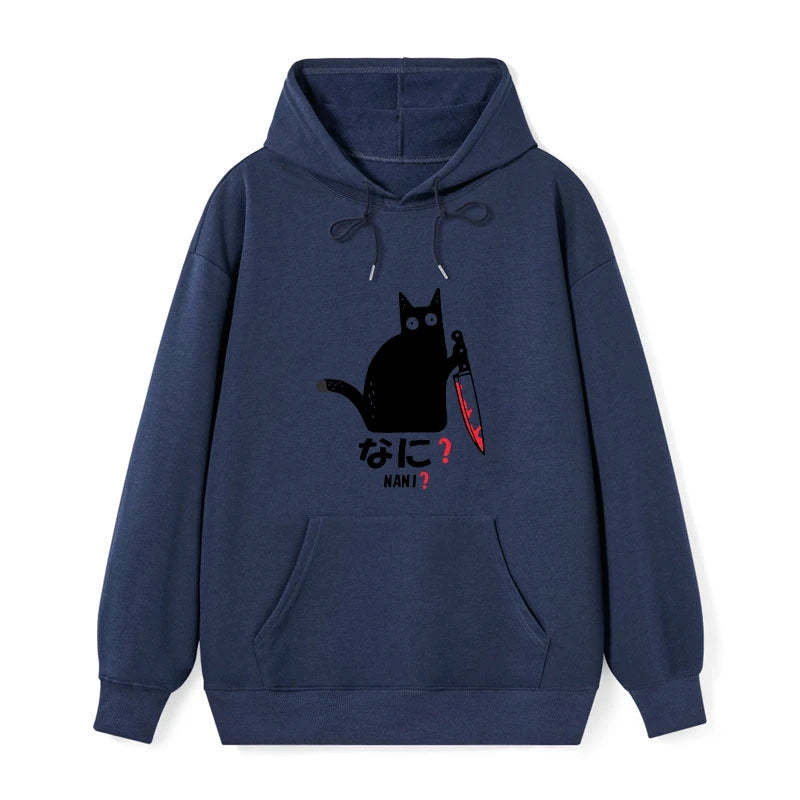 Tokyo-Tiger A Puzzled Cat Holding A Knife Classic Hoodie