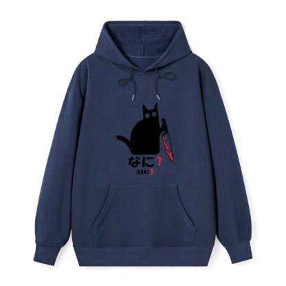 Tokyo-Tiger A Puzzled Cat Holding A Knife Classic Hoodie