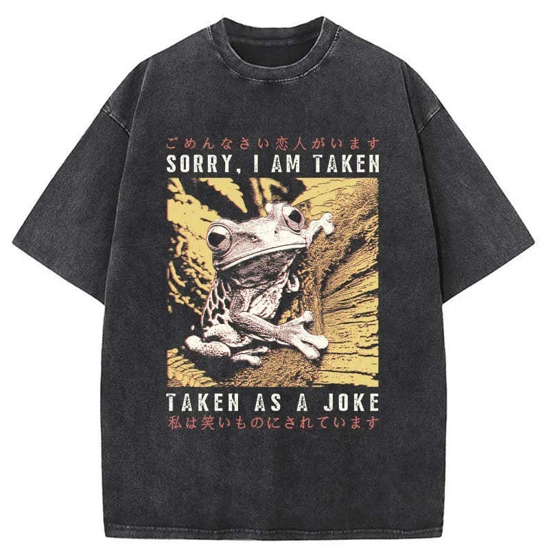 Tokyo-Tiger The Tragic Frog Japanese Washed T-Shirt Sale