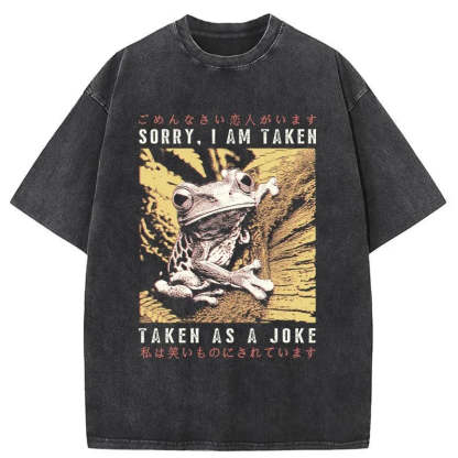 Tokyo-Tiger The Tragic Frog Japanese Washed T-Shirt