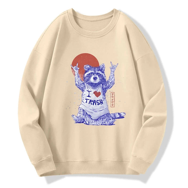 Tokyo-Tiger I love Trash Sweatshirt
