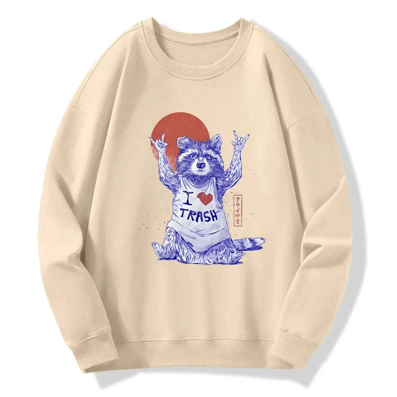 Tokyo-Tiger I love Trash Sweatshirt