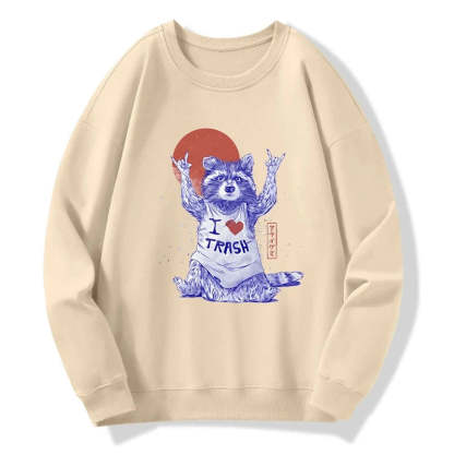 Tokyo-Tiger I love Trash Sweatshirt