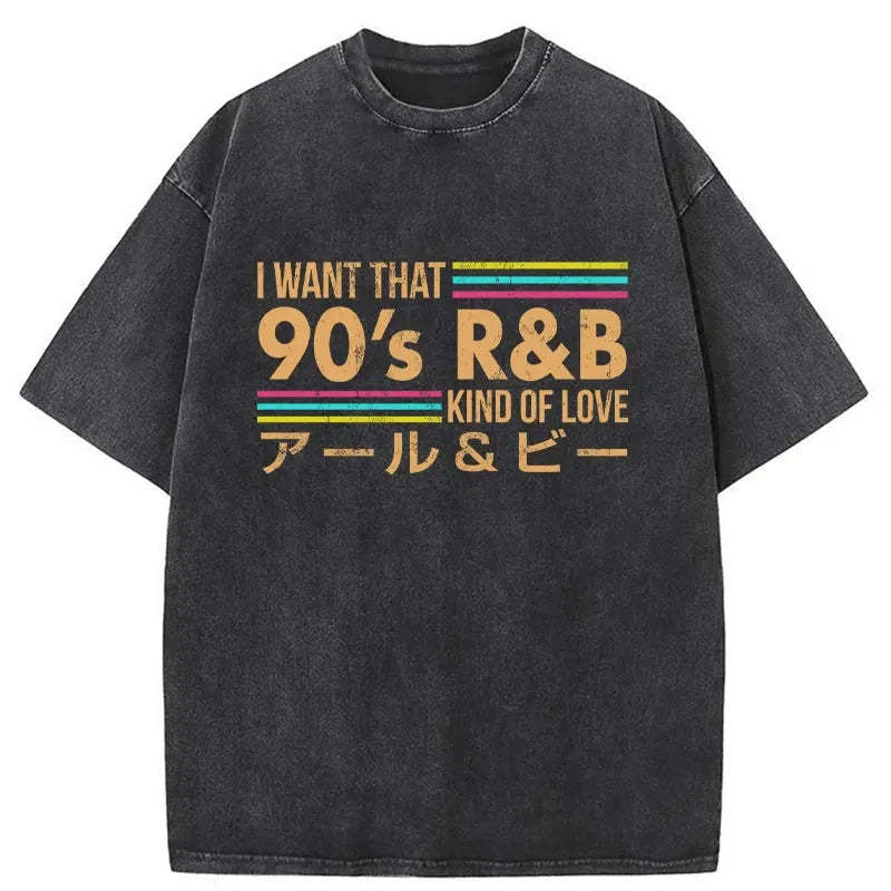 Tokyo-Tiger 90'S R&B Japanese Washed T-Shirt-tokyo-tiger
