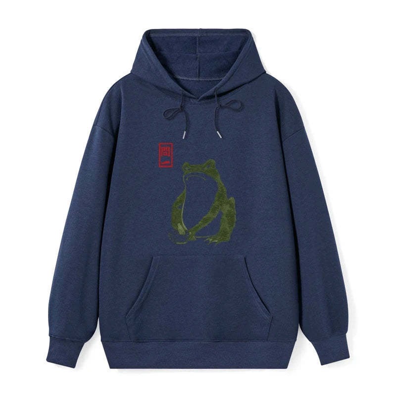 Tokyo-Tiger Woodblock Print Frog Classic Hoodie