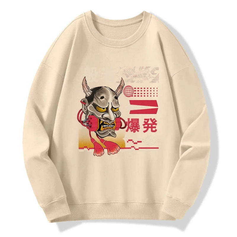 Tokyo-Tiger Hannya Mask Japanese Sweatshirt