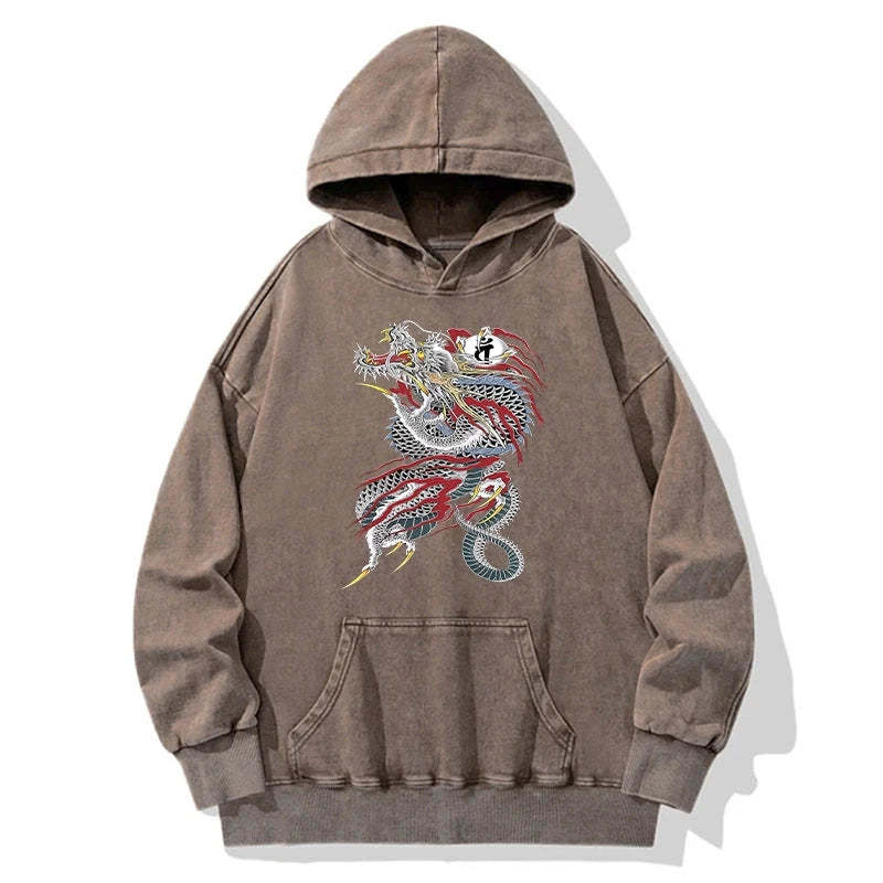 Tokyo-Tiger Dragon of Dojima Washed Hoodie Sale