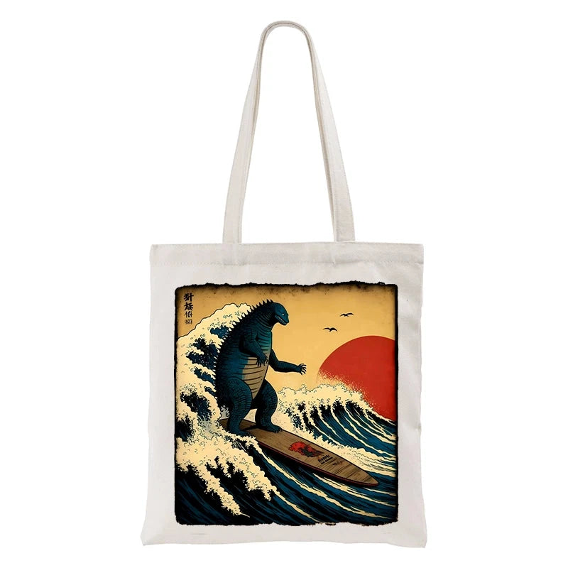 Tokyo-Tiger The Great Wave Tote Bag