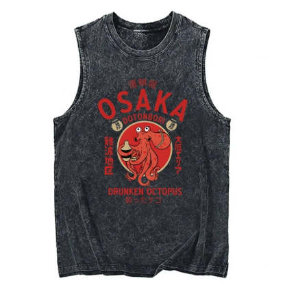 Tokyo-Tiger Drunken Octopus Japan Washed Tank